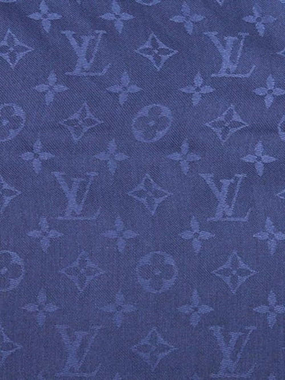 LOUIS VUITTON Wool Silk Monogram Shawl Scarf - Picture 4 of 11